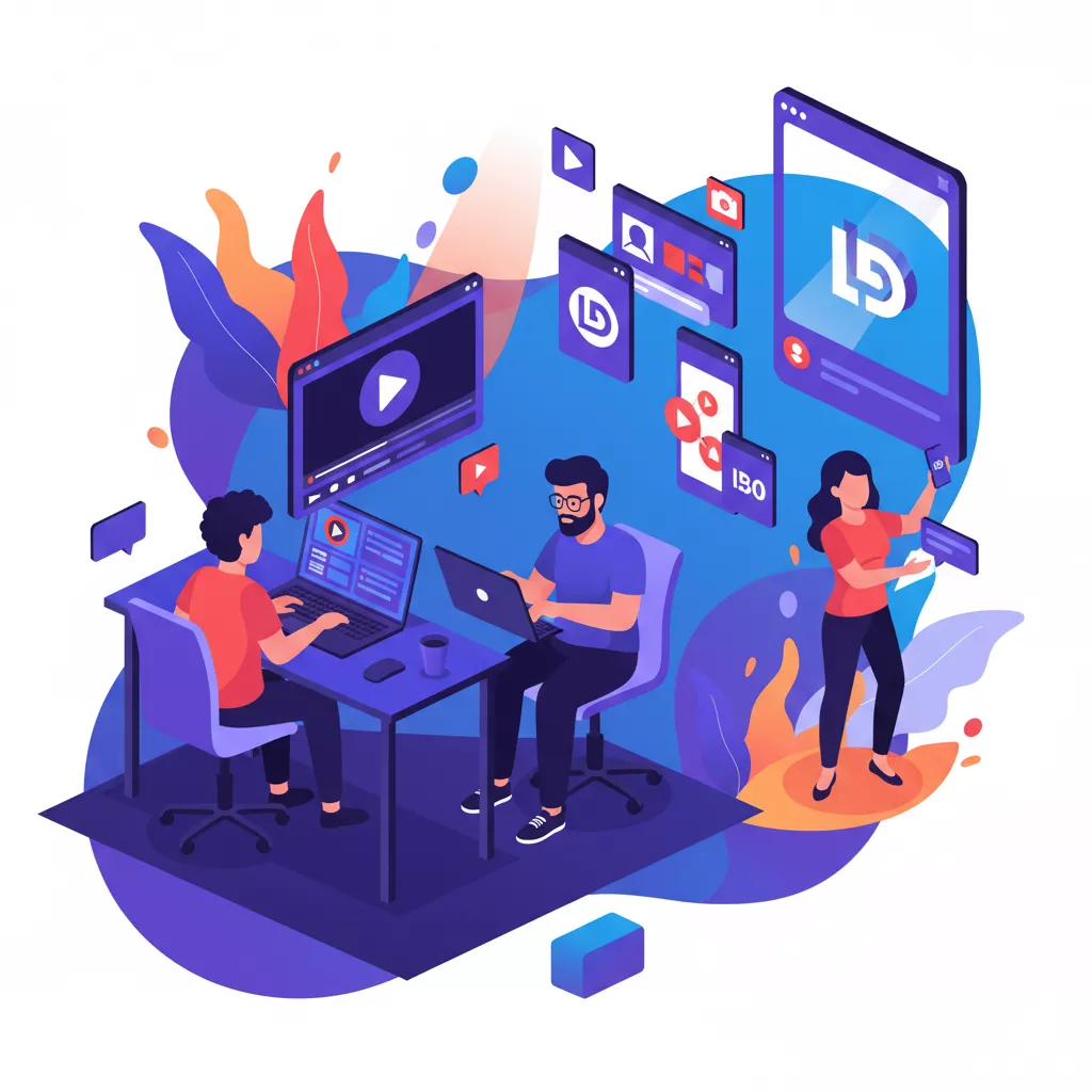 AI generated promotional video frame